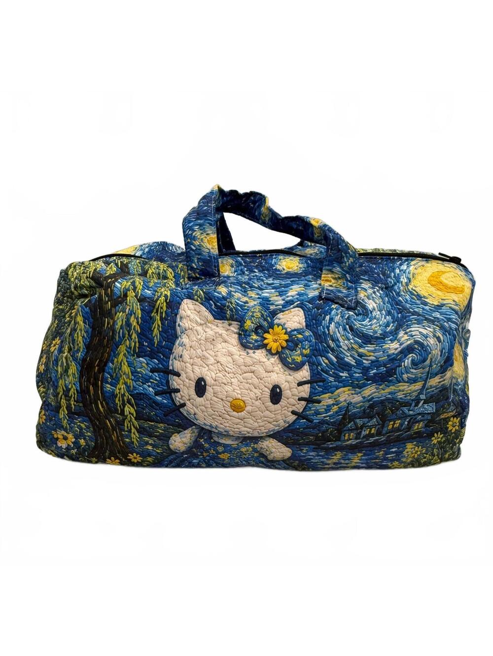Cute Character Quilted Duffle Bags - Van Gogh Starry Night